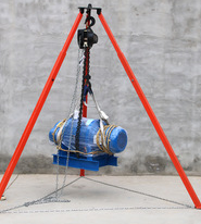 起重三角架底部為什麽設置環型保護鏈條