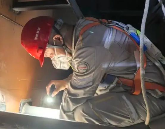 電廠鍋爐高處設備檢修防墜器的安全守護